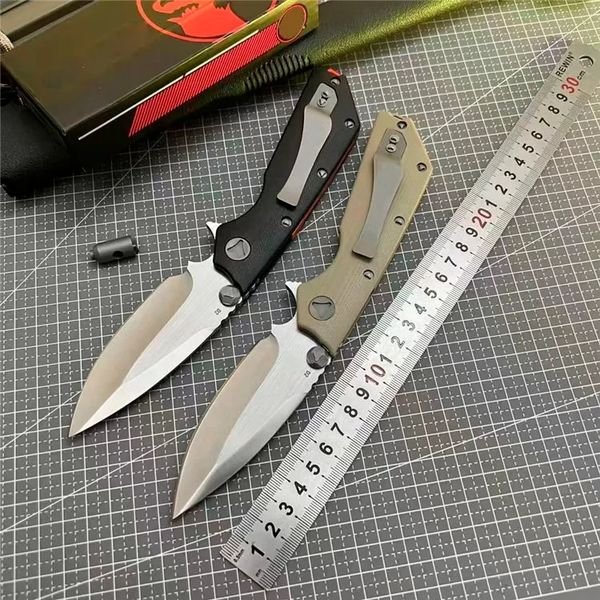 Новый высококачественный складной нож Doc-G10 D2 Steel Blade G10 Ручки для кемпинга на открытом воздухе тактические карманные ножи EDC