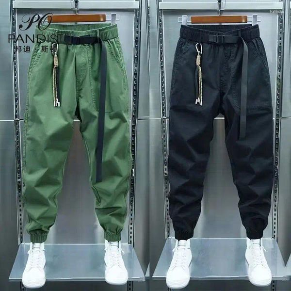 Pantaloni maschili 2024 marca primavera ed estate harem casual esercito verde kaki gamba sciolta sciolta