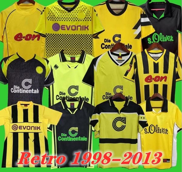 Dortmund Retro Soccer Jerseys 1988 1989 1994 1995 1996 1997 1998 2000 2001 2011 2012 2013 Herrlich M.Gotze Moller Vintage Football Shirt Reus Borussia Moller