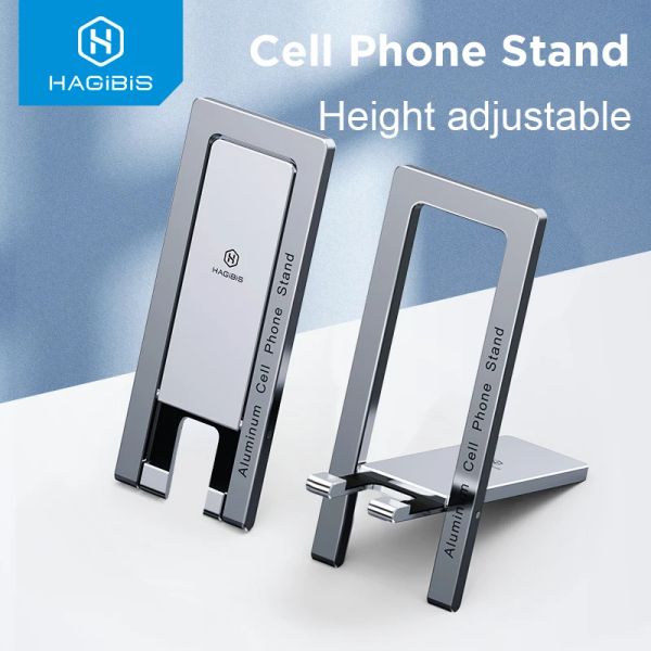 Ständer Hagibis Foldable Mobiltelefone Ständer Metal Desktop Halter Einstellbarer tragbares Telefon Cradle Dock für iPhone 13 12 Pro Max SE Xiaomi