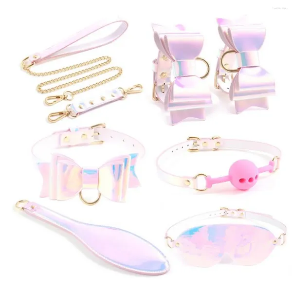 Abastecimento de festa 5pcs/set sparkle couro cosplay helterwarwar