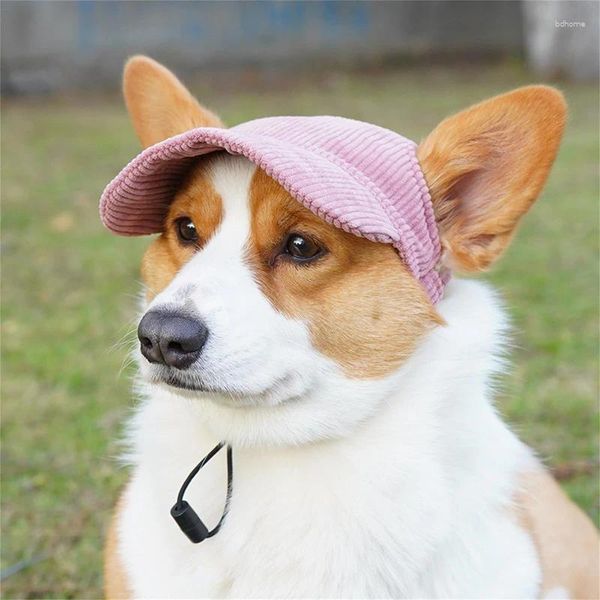 Cappello per animali domestici Abbigliamento per cani con buchi per la protezione solare per la protezione solare per la protezione da baseball per cagnolini medi per cani estivi da sole estate.