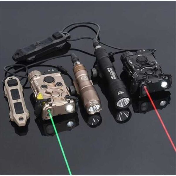 LED Tactical Taschenlampe Taschenlampen Camping rotgrün blau Infrarot -Laserblitz