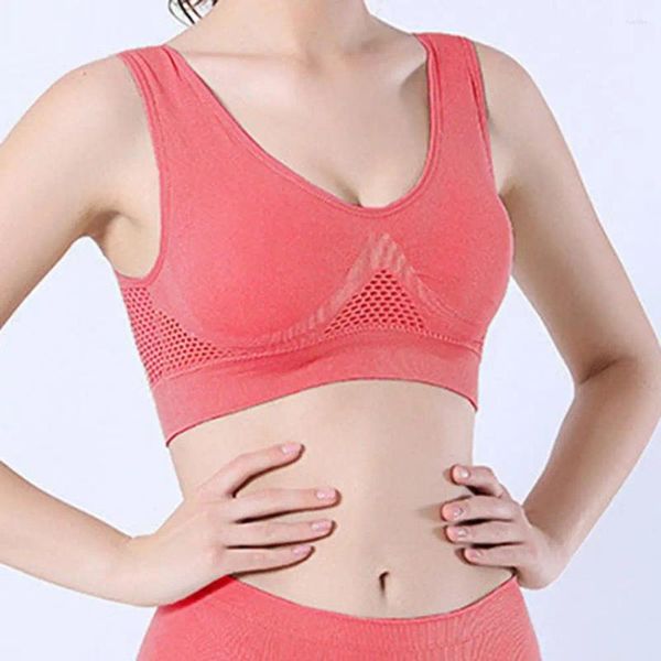 Outfit da yoga Donne reggiseno cavo out cuscinetti rimovibili a colori solidi senza saldatura giapponese in stile coreano a U Brasseria per abbigliamento quotidiano