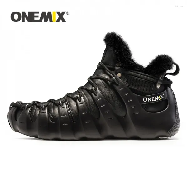 Lässige Schuhe Onemix Winterstiefel für Männer wandeln Frauen im Freien Trekkingschuh ohne Kleber Sneaker Herbst Warm