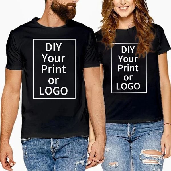 Camiseta personalizada para homens mulheres fazem seu design textos homens imprimir projetos originais presentes de alta qualidade tshirt womans tshirt 240424