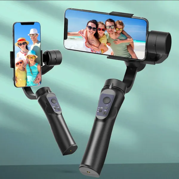 Gimbal verbessertes H4 -Mobiltelefon Stabilisator 3AXIS Handheld Stabilisator Gimbal Smartphone Antishake Selfie Stick