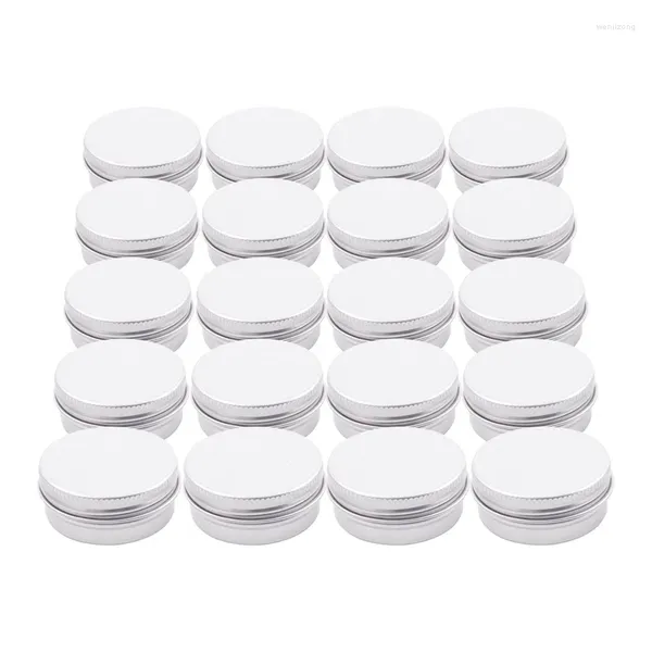 Garrafas de armazenamento 60 x Cosméticos vazios Pote Lip alumínio Jar recipiente Tampar 15ml