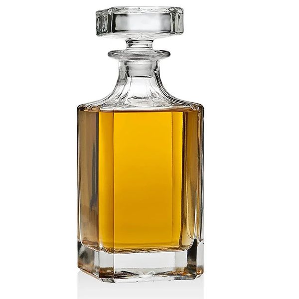 Decanter di whisky in vetro in cristallo elhodream per vodka bourbon scozzese o vino a liquore 27,05 once 240417