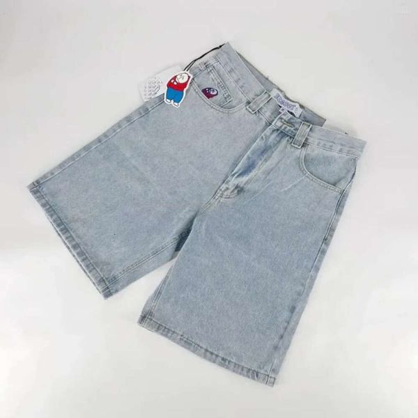 Herren Shorts Jnco Retro Hip Hop Cartoon Grafik Streetwear Denim Y2K Big Boy Stickerei Baggy Jorts Haruku Gym Basketball Männer