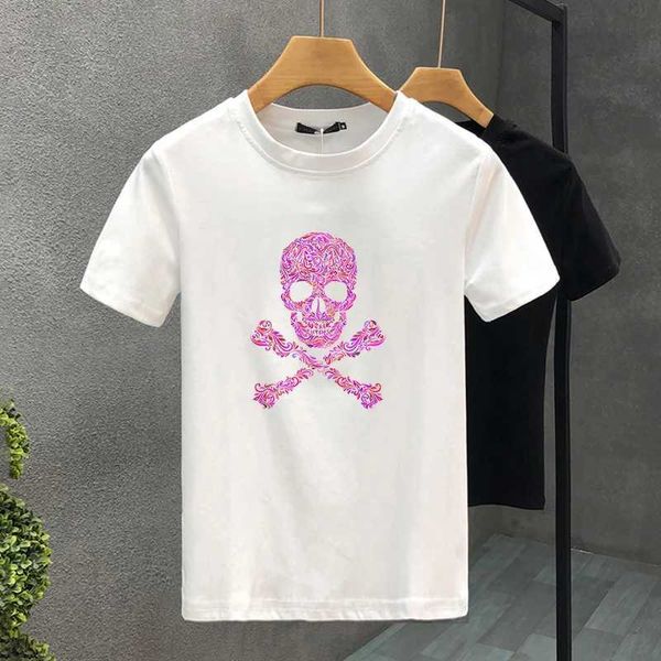 T-shirt maschile ad alto stile Quty Brand Luxury Bon Cotton Stampa coppia TS Summer harajuku uomini/donne t-shirt slve t-shirt asiatico size s-5xl t240426