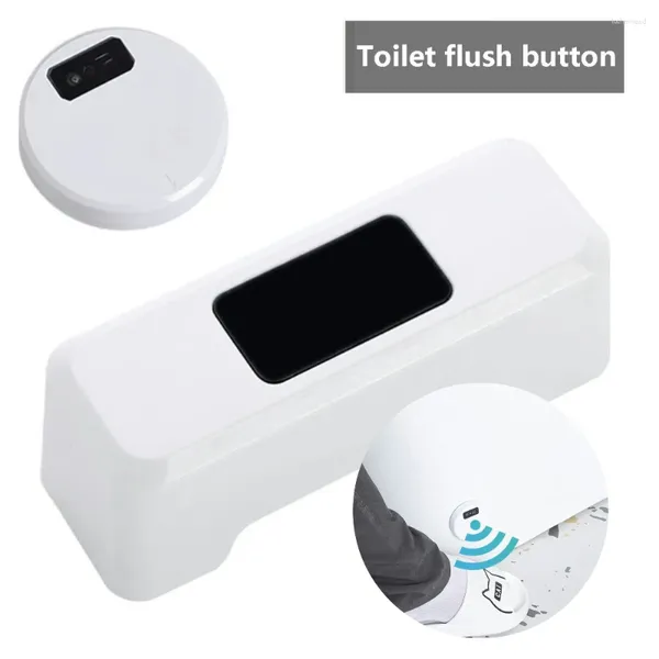 Badezubehör Set Touchless Smart Toilet Flushing Sensor Infrarot Induktion Toiletten Flush-Ventile Automatischer Knopf auf Touchschalter