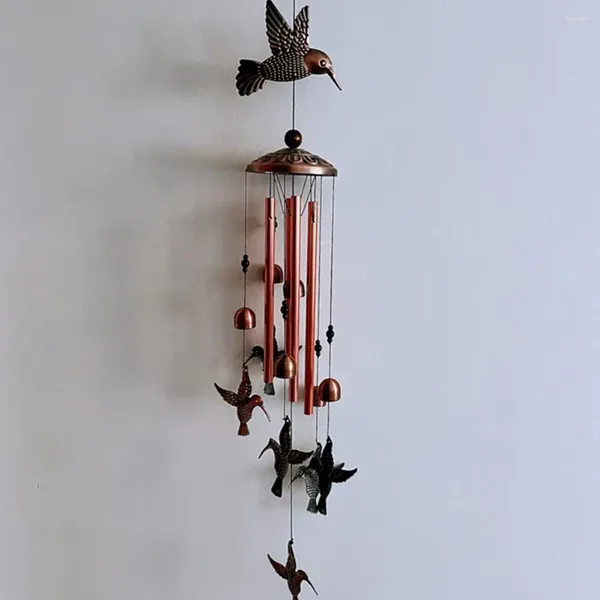 Dekorative Figuren Schmetterlingsvogel Wind Anschluss im Freien Rostproof Windbell Crisp Sound Tube Anhänger Home Decor