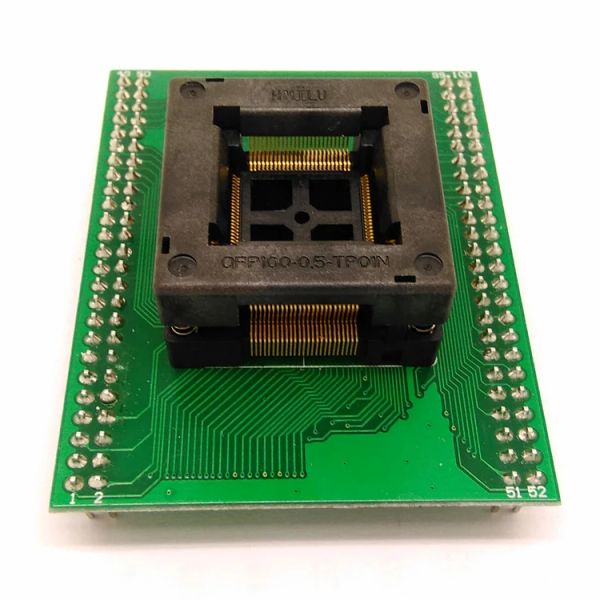 Parti QFP100 Socket di combustione TQFP100 FQFP100 QFP1000.5 SCocchia di programmazione del socket test