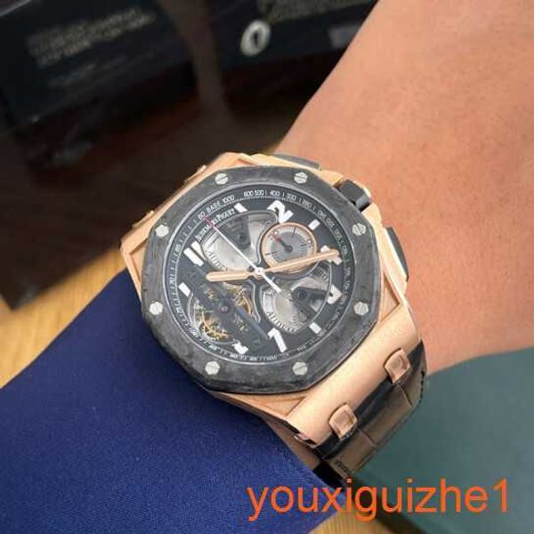 AP AMPONELY PULHO VISTO VISTO ROYAL OAK OFFSHORE 26288OF.OO.D002.CR 18K ROSE MANUAL DE GOLD MANUAL MECHANICAL RISK