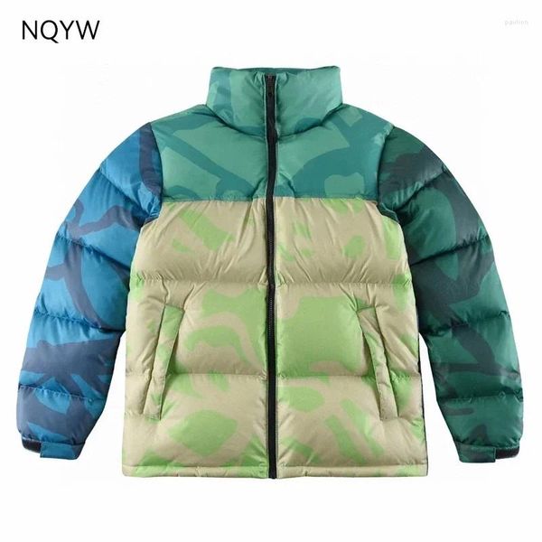 Herrenjacken Face 1996 xx co hochwertige Stickerei Klassische Camouflage Down Coat Winter warme Jacke Frauen Brot flauschig