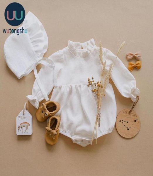 Baby Kleidung 02T Langarm Strampler -Jumpsuits Onepiece New Fashion 100 Bio -Baumwoll Neugeborene Baby Mädchen Rompers Y12211141047