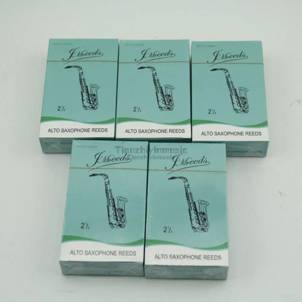 Saxofone 5 caixas = 50pcs Excelentes palhetas de saxofone alto #3NO