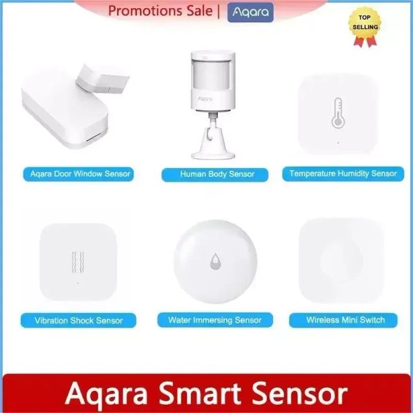 Kontrolle Aqara Sensoren Aqara Temperatursensor Zigbee -Taste Aqara Home Sensoren Aqara Sensor mit Aqara Mihome App HomeKit