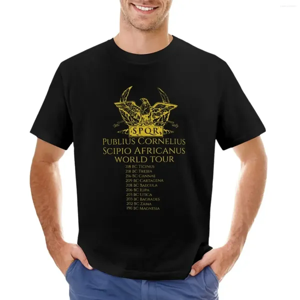 Polos da uomo Scipio Africanus World Tour T-shirt pesi massimi personalizzati da uomo vintage pacchetto