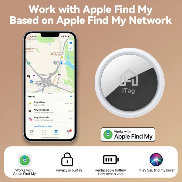 İzleyiciler Akıllı Tag Bluetooth GPS Tracker Apple AirTag Alternatifi için Uygulamamı Bul My App My App Bavul Bike Anti Lost Locator
