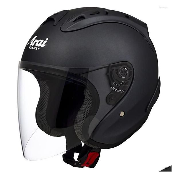 Capacetes de motocicleta SZ-4 Matte Black Meio Capacete Temporada de Verão Mulheres e Homens Racting ECE Appd Casco Casque Drop Delt Automobiles Mot Ot1S