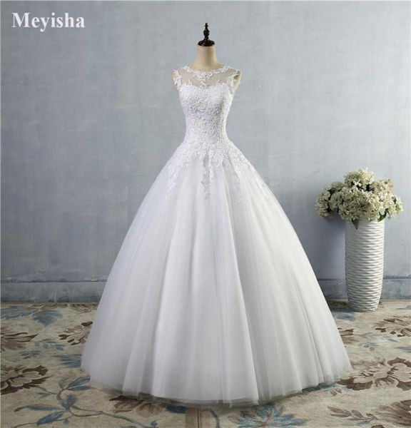 ZJ9036 2021 Hochwertige, geschwollene Schatz Hochzeitskleid Tüll Ballkleid Braut Kleider Größe 226W1312624