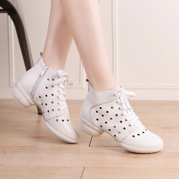 Stivali xihaha ragazze vere sneaker in pelle scarpe da ballo per donne comode comode scarpe da ballo jazz da ballo da donna per esterni scarpe sportive all'aperto