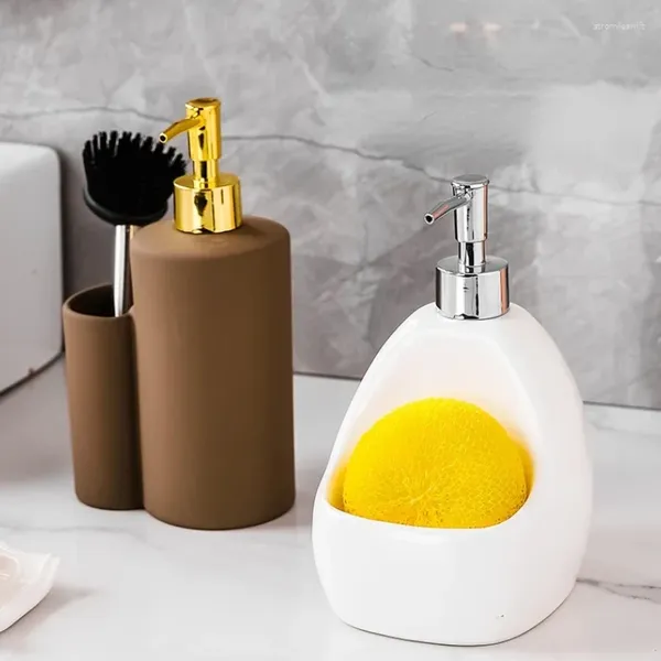 Flüssige Seifenspender Keramiklotion Flasche Aufbewahrung Jar Dual Zweck Hand Sanitierer Badezimmer Shampoo Flaschen Flaschen
