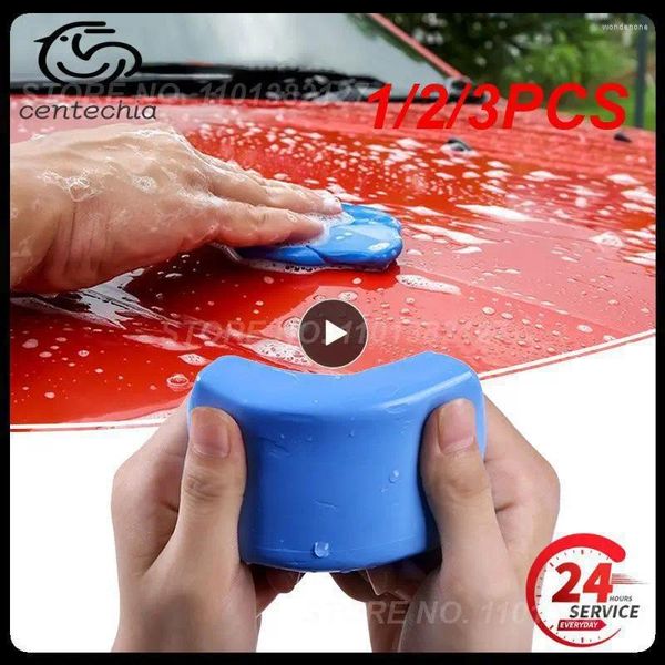 Soluções de lavagem de carro 1/2/3pcs azul plasticine detalhando limpeza barra barra barra de lavagem automática manutenção de tinta