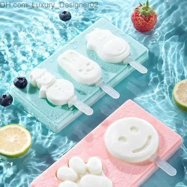 Strumenti per gelati in silicone stampo gelato stampo fai -da -te lecca -lecca fatta in casa con cartone animato cartone grazioso foto di cucina fatti a mano Q2404251