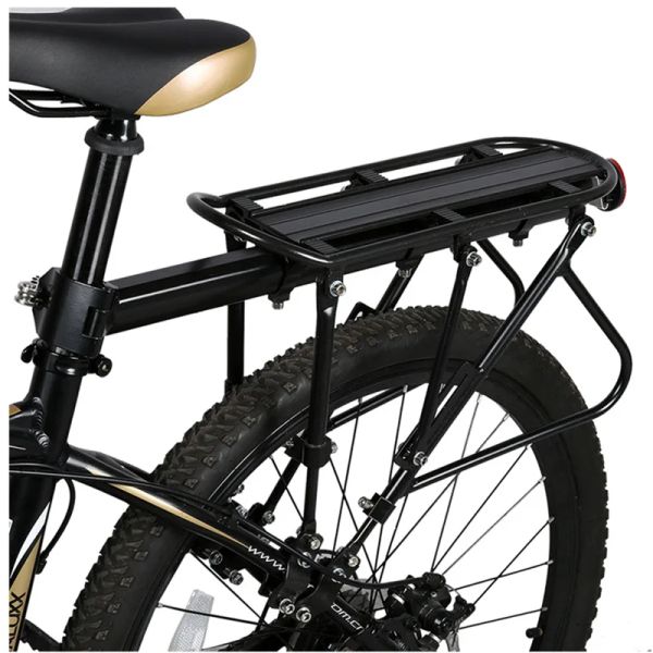 Accessoires XC USHIO Mountainbike Fahrrad Ladungsständer Aluminium Fahrrad Gepäckträger Mtb Fahrrad Mountain Bike Road Bikes Heckregal Schwarz schwarz