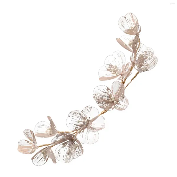 Clip per capelli Chieni da sposa a fascia da sposa Luce lussuose viti da fiori eleganti per la maschera per matrimoni per banchetti