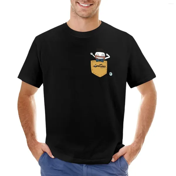 Polos masculinos bem-vindos ao café Camiseta Mundial Animal Príffor Boys Sweat Aesthetic Roupas Tshirts para homens