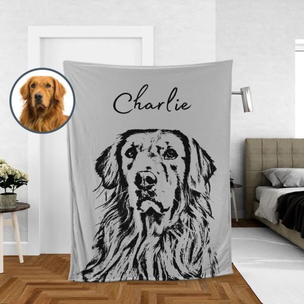 Imposta Schizzo personalizzato PET Coperta per animali