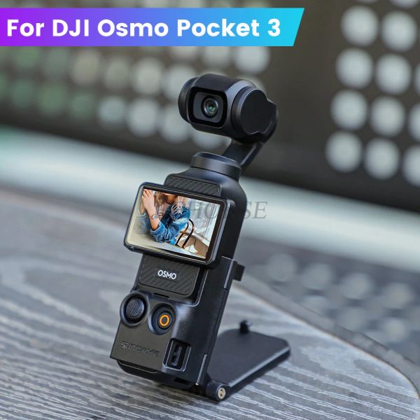 Gimbal Ayarlanabilir Manyetik Montaj Stand Braket Baskı QuickInstallation DJI Osmo Cep 3 Spor Kamera Aksesuarları için Masaüstü Taban