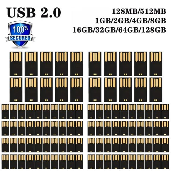 Drives de alta velocidade por atacado UDP USB 2.0 Flash de 4GB 8GB 16GB 32GB 64GB 128G Short U disco U semifinizado Chip Pendrive Frete grátis