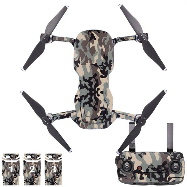 Adesivos Design de camuflagem para DJI Mavic Air1 Skin Skin para DJI Mavic Air 1 Skin Skin para DJI Mavic Air1 Vinil Skins Skins