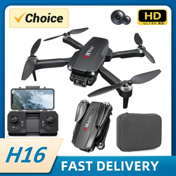 Dronlar KBDFA H16 RC Drone Fırçasız Fotoğraf Katılabilir Quadcopter Profesyonel Kamera Engel Kaçınma Helikopter Katlanır RC Oyuncaklar