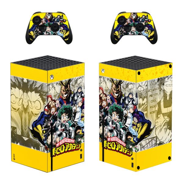 Наклейки My Hero Academia Protector Strecter Cover для консоли Xbox Series X и 2 контроллеров Xbox Series x Склейка для кожи винил