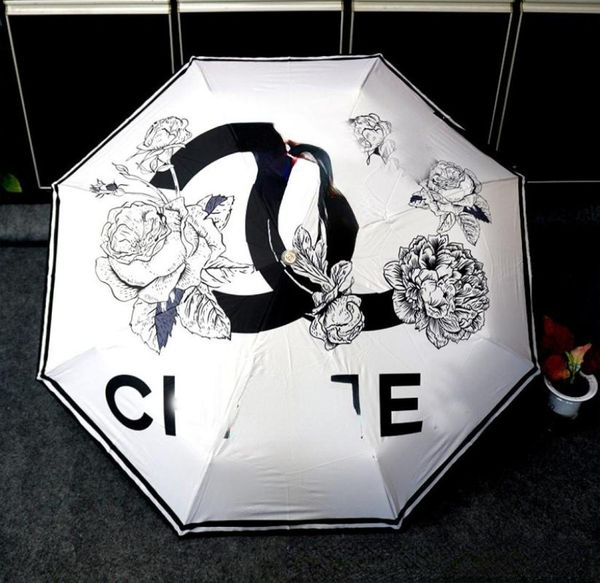 Элегантный дизайнер Camellia Umbrellas Automatic Sun Protection UV Umbrella1534305