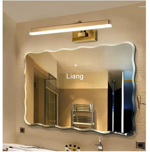 Lâmpada de parede Mirror europeu Banheiro vintage Luzes LEDs LEDA AC85-265V American Rotcing Gretle