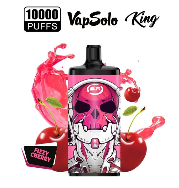 Big Puffs Fruits Geschmack Niksalz 2% 5% elektronische Zigaretten Großhandel VAP Solo King 10000 Puffs Elektronische Cigs 10k Puffs Bar Poco Vapes