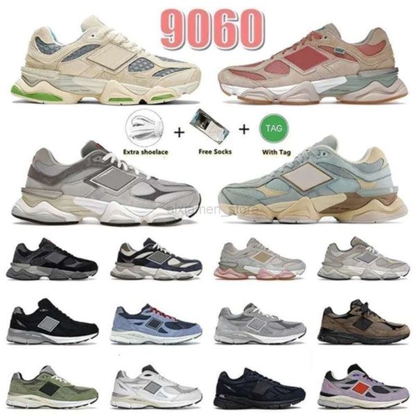 ATHLETIC 9060 OG Running Shoes 990 V3 para homens Mulheres Rain Cloud Grey Salt Sal