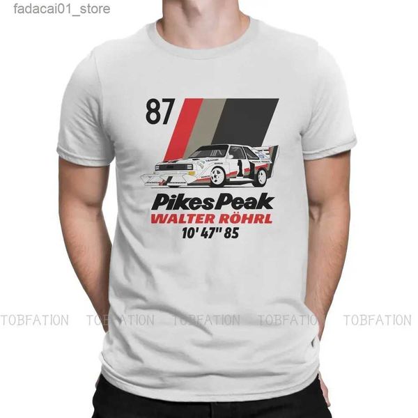 Camisetas masculinas Gran Turismo Racing Game Mens Camiseta Walter Rohrl Parker Peak 87 Humorous Summer T-shirt de alta qualidade Design Loose Fitq240425