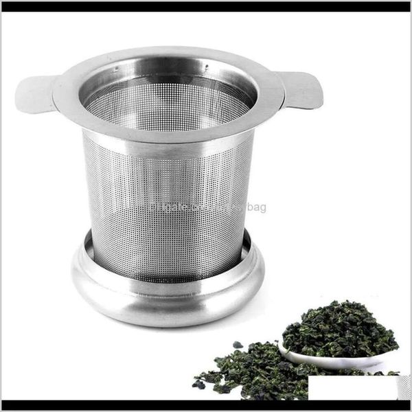 Ferramentas de jantar Cozinha Colanders Fillers Bar Home Gardentea Infusores cesto Reutiliza Filter de tampa de tampa e café da tampa de malha fina