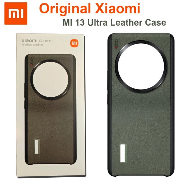 Клавиатуры Оригинал Xiaomi 13 Ultra Case Mi 13 Ultra Luxury Pu Кожаная крышка для Xiaomi Mi 13 Ultra Case Shock -Resem Bumper
