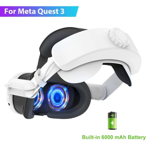 OCCHI T1 Cingcio d'élite per Meta Quest 3 VR Afferido REGOLABILE TEAP NO / con ricarica della batteria da 6000 mAh per Meta Quest 3 Accessori