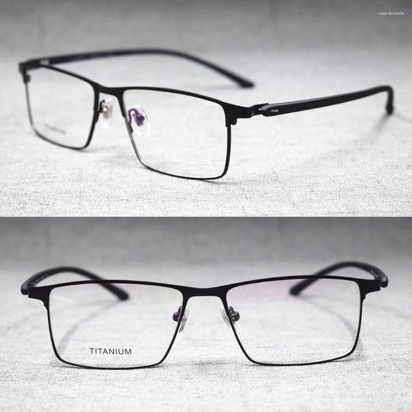 Солнцезащитные очки рамки мужчины Tr90 Spring пьесы LightWeig Eyeglass Half Rimless Glasses Myopia rx Able