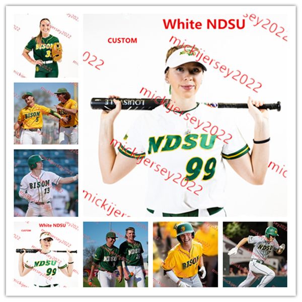 North Dakota State Bison Baseball Trikot Luis Garcia 1 Noah Gordon 36 Colbey Klepper 17 Zach Kluver